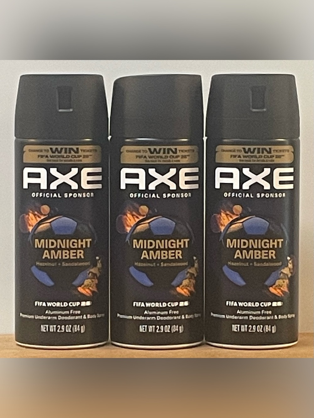 AXE Midnight Amber Men’s Deodorant Body Spray Trio